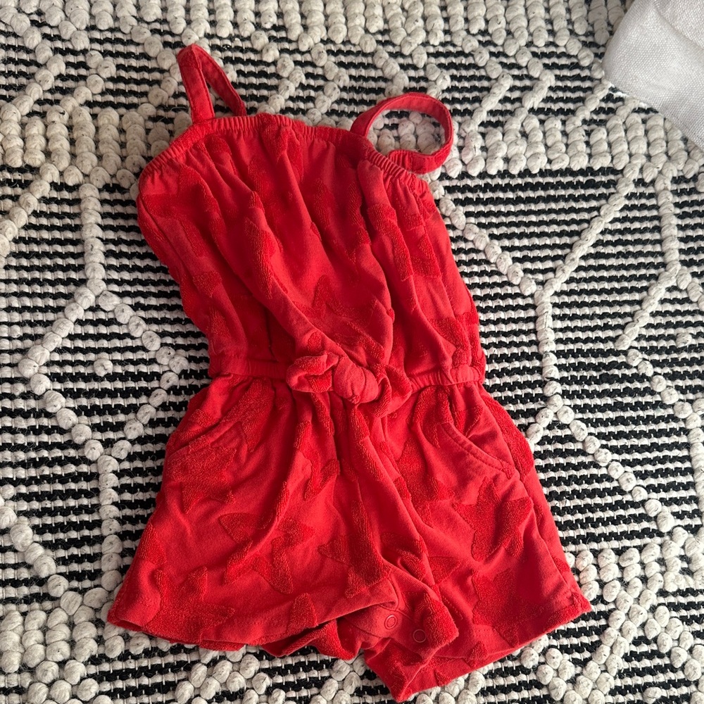 Red Kids Star Romper Cat & Jack